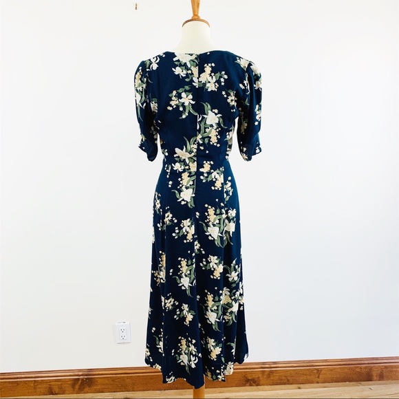 NEW Reformation ruched neck midi dress - Picture 6 of 8